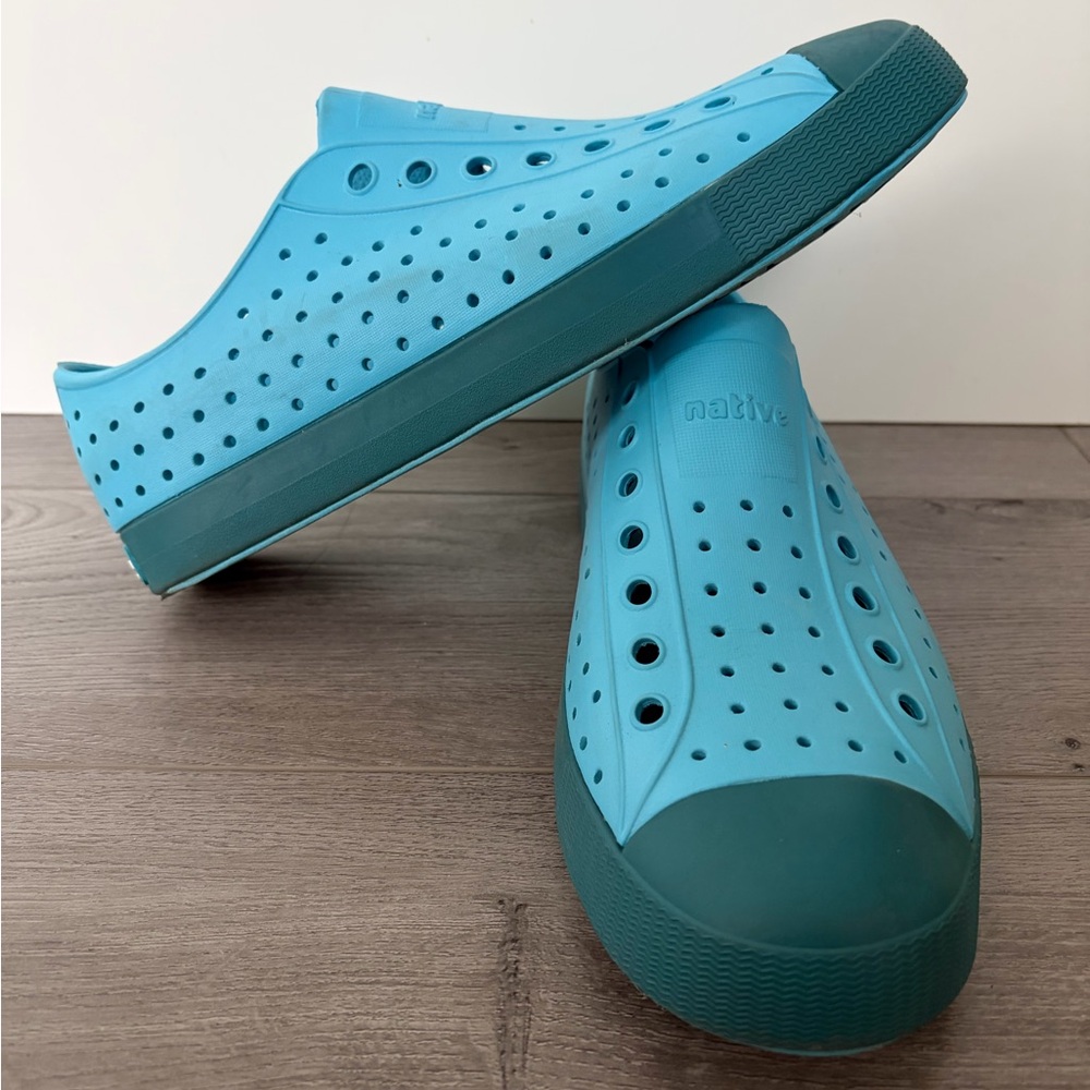 Native Shoes Jefferson Slip-On in Aqua Teal
